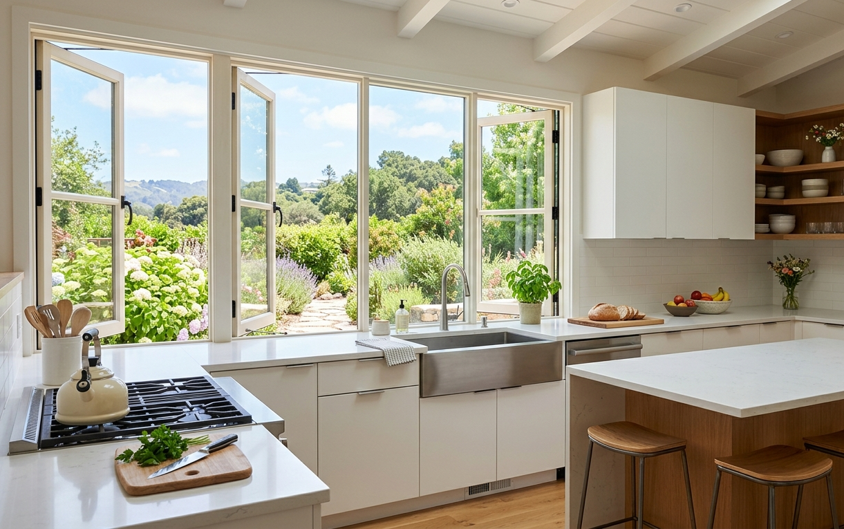 Smooth casement windows Jennings LA